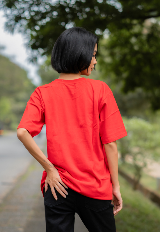 Emma Unisex Half Sleeve T-Shirt – Rubi Red