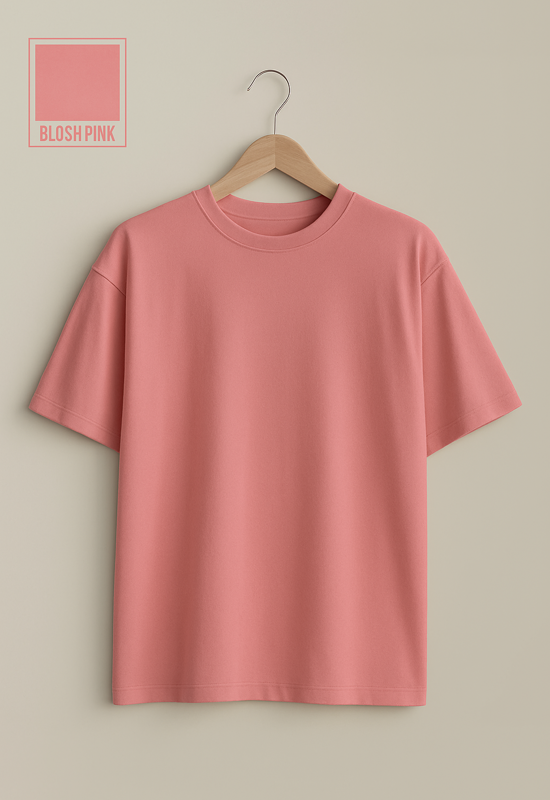 Emma Unisex Half Sleeve T-Shirt – Blush Pink