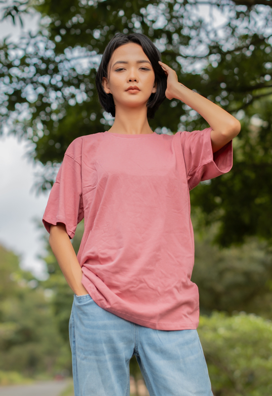 Emma Unisex Half Sleeve T-Shirt – Blush Pink