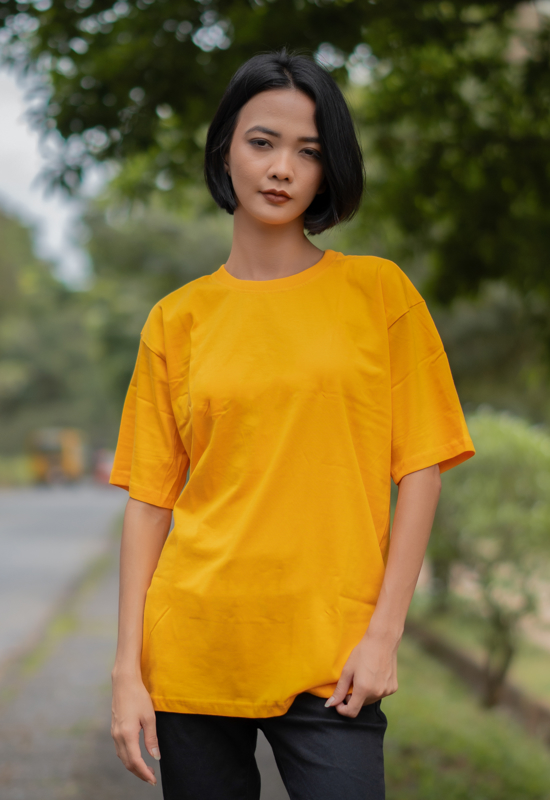 Emma Unisex Half Sleeve T-Shirt – Mustard Yellow