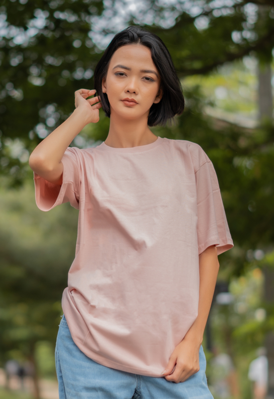 Emma Unisex Half Sleeve T-Shirt – Soft Pastel Pink